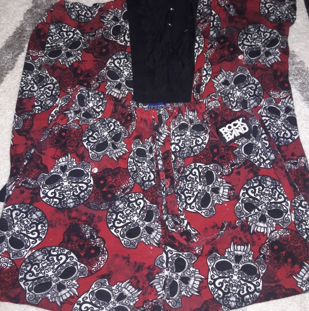 **DONATED**💀💀Rock Band, SKULL Joggers, S💀💀